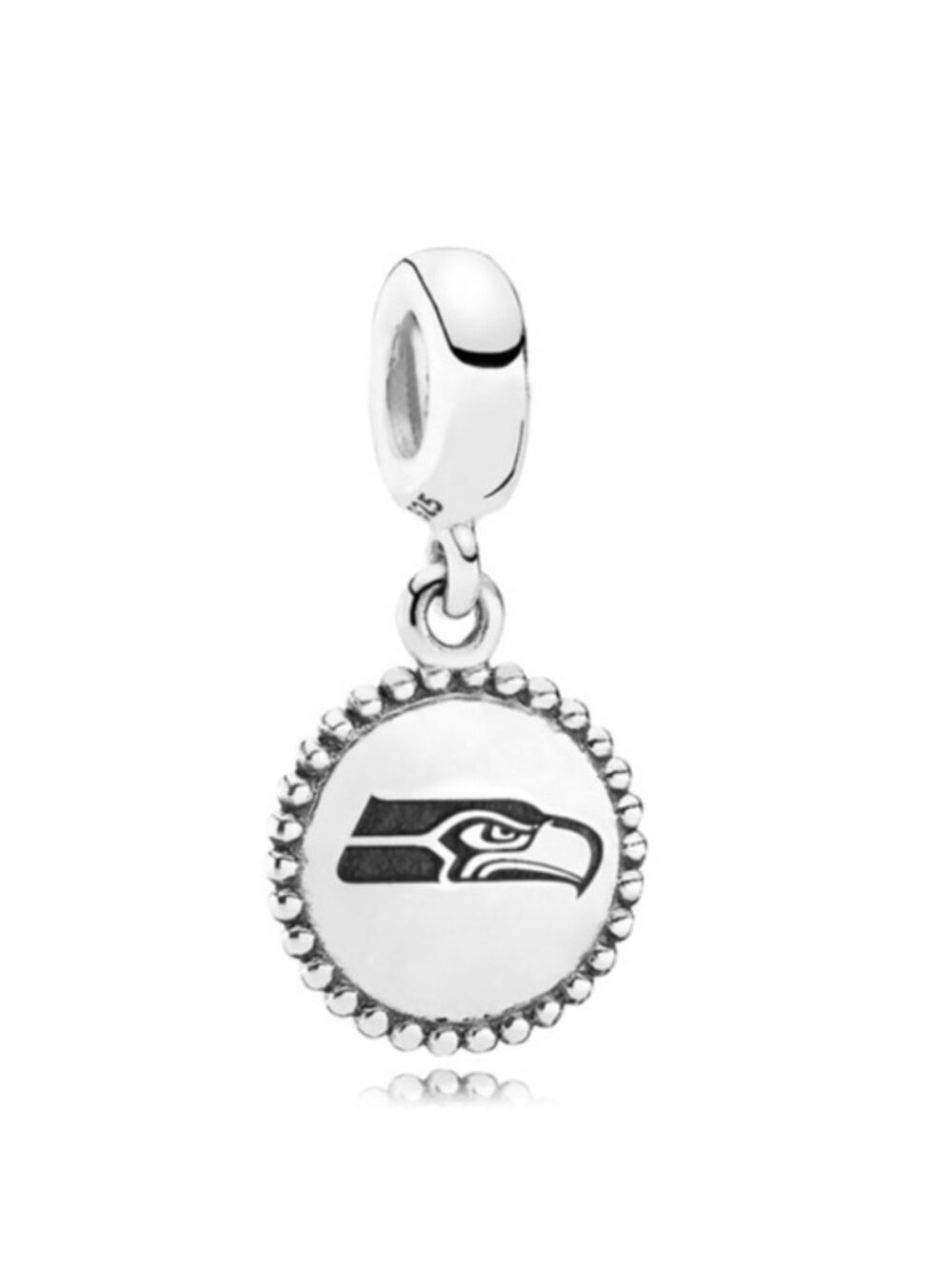 Pandora Sterling Silver Seattle Seahawks NFL Logo Dangle - USB791169-G128